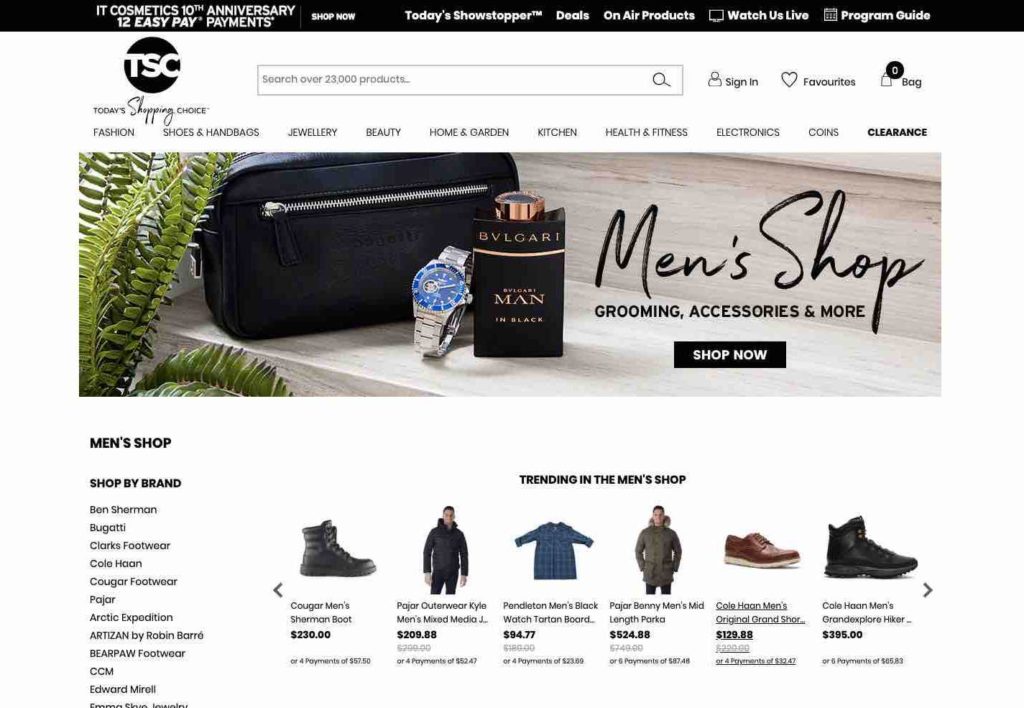TSC Men’s Shop – James Roussel, canadian e-commerce, UX and digital ...
